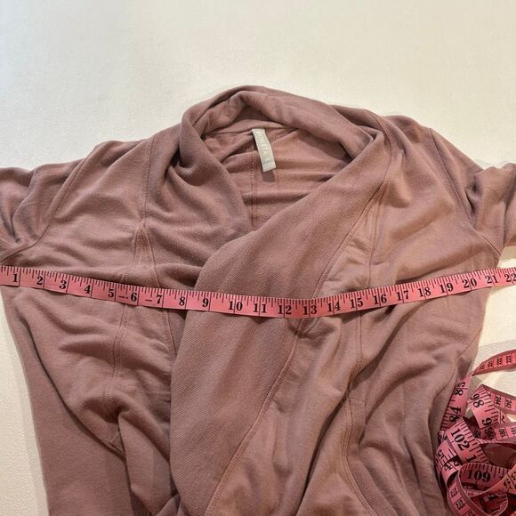 Athleta Mauve Open Front Cardigan Size XS | Lightweight Lounge Wrap Sweater - Picture 4 of 4